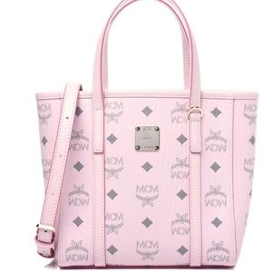 Limited Edition MCM
Visetos Mini Toni Shopper Tote Light Pink